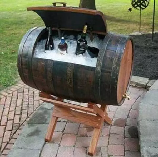 barrel drink cooler