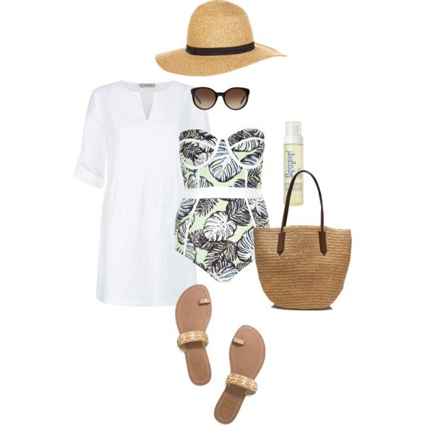 beach outfits polyvore