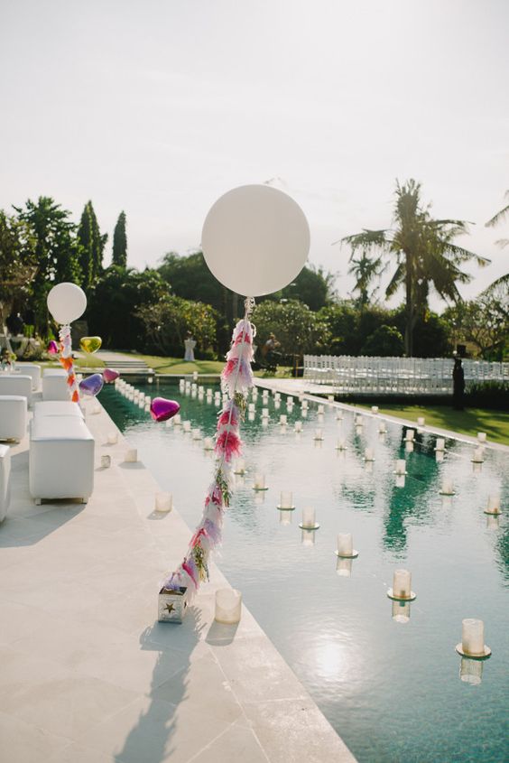 swimming pool wedding venue