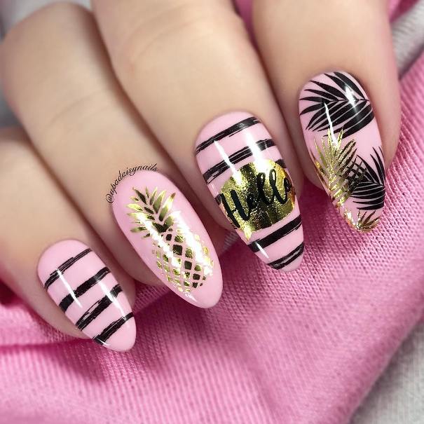 summer tropical nails