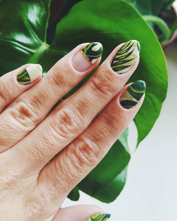 pretty easy tropical nails