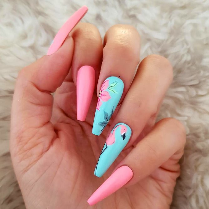 creative tropical nails