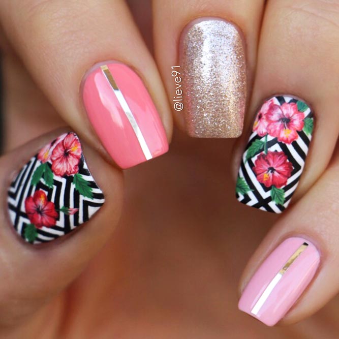 tropical nails images