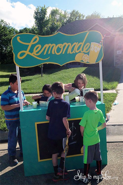 lemonade stand for kids ideas