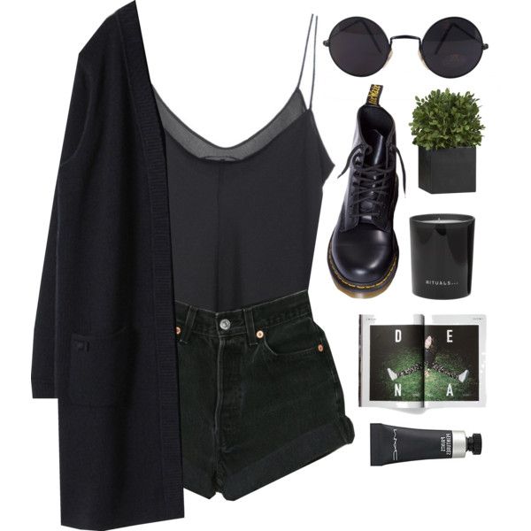 Black outfits cheap polyvore