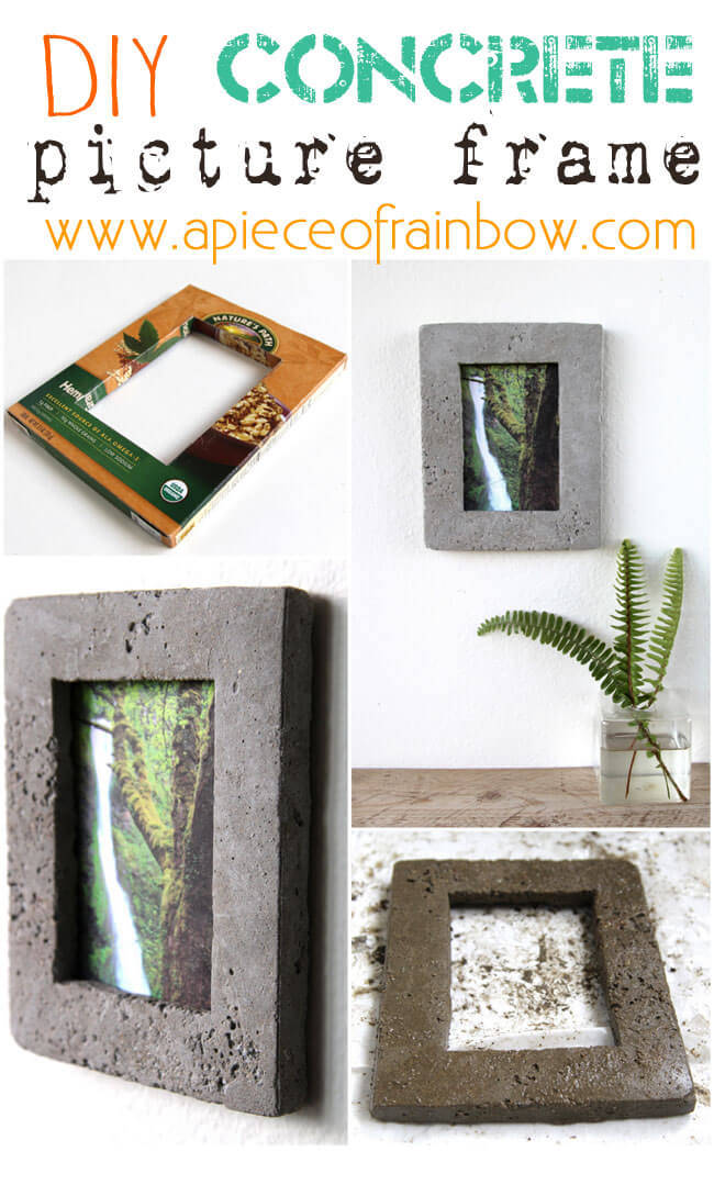 diy photo frame from cardboard