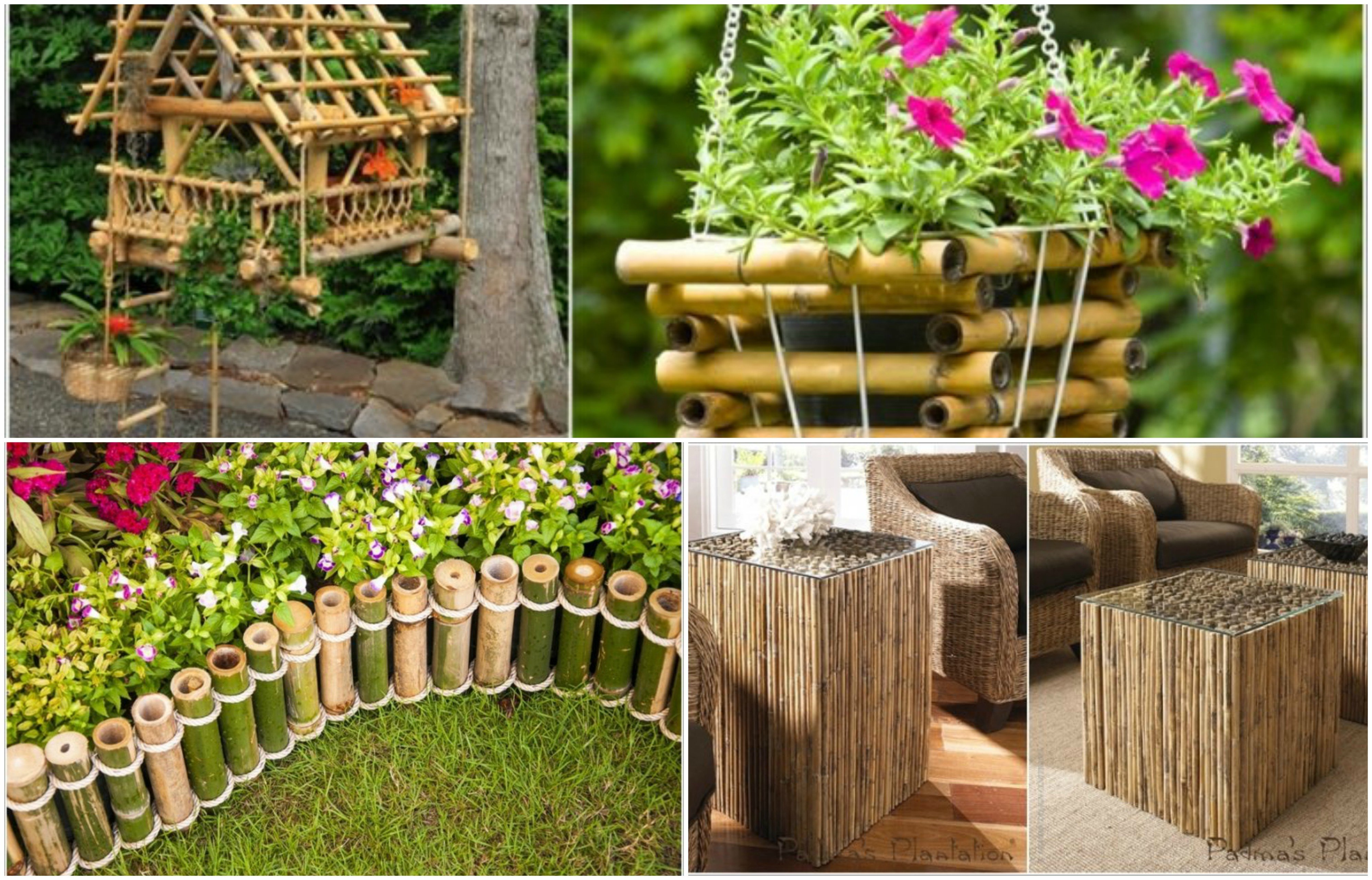 Interesting Bamboo Garden And Home Decorations To Try Now