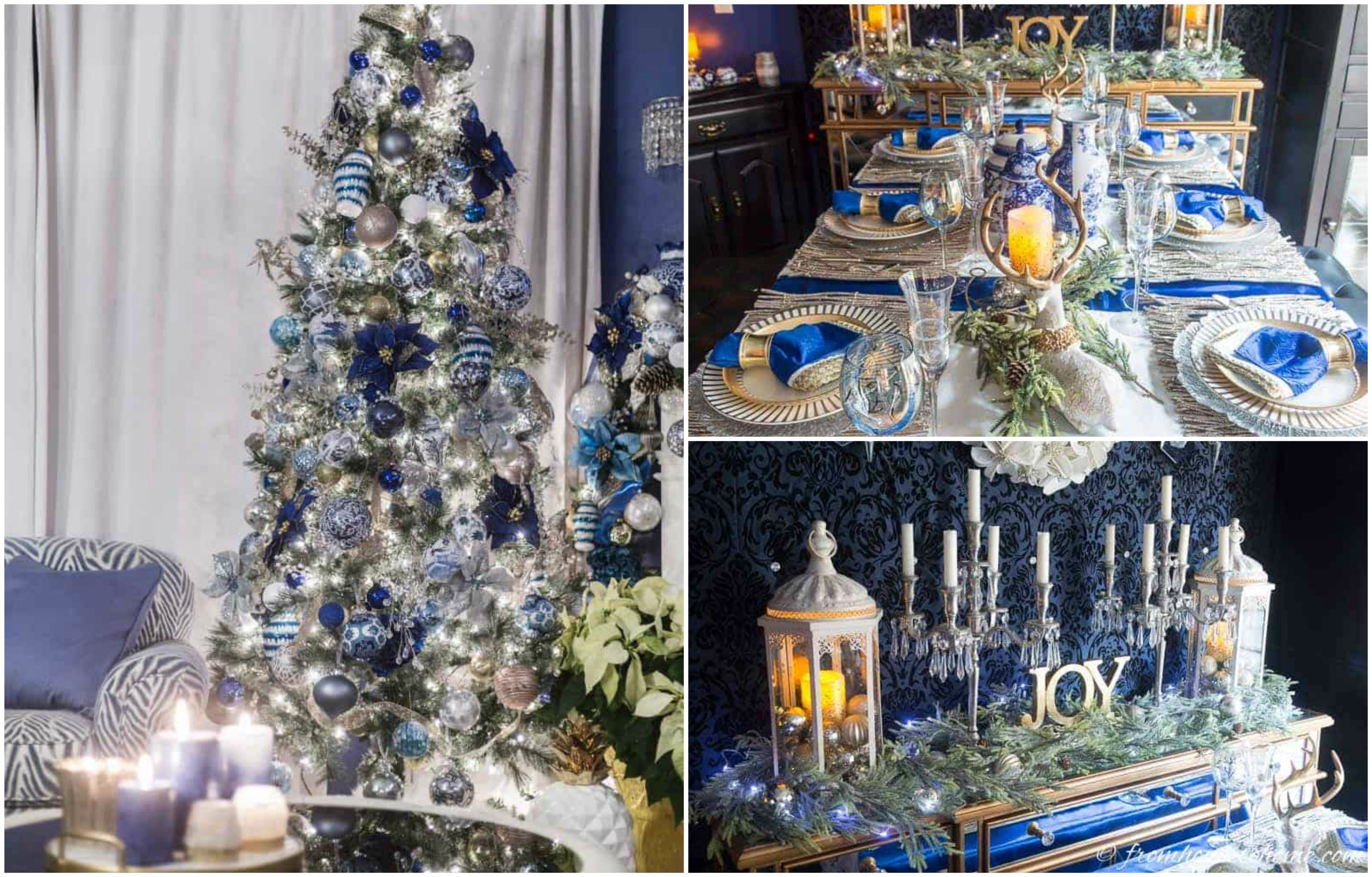 Last Minute Blue And Silver Home Decorating Ideas For Christmas  World
