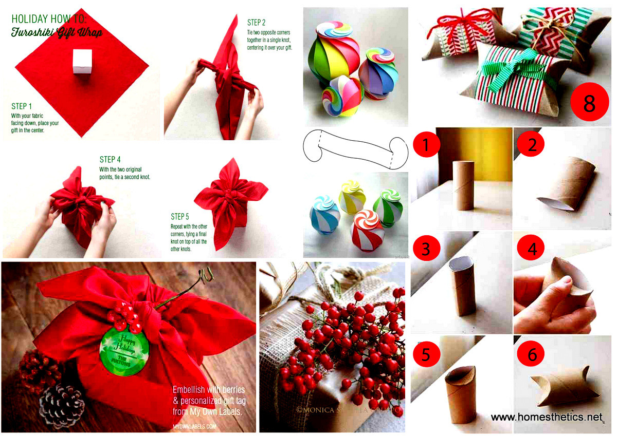Step By Step DIY Christmas Present Wrapping Tutorials That You Need To
