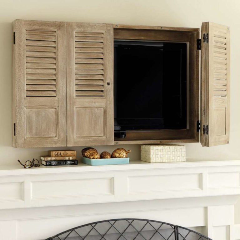 Creative And Stylish Ways To Hide The TV Screen In The Living Room World inside pictures