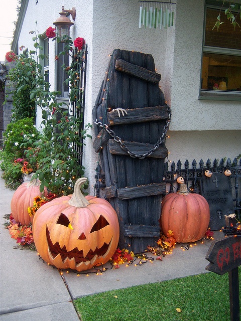 coffin Halloween decor