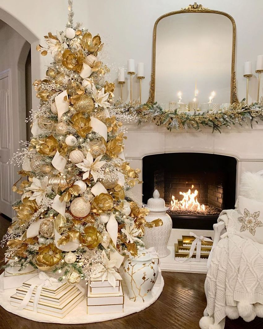 gold Christmas theme