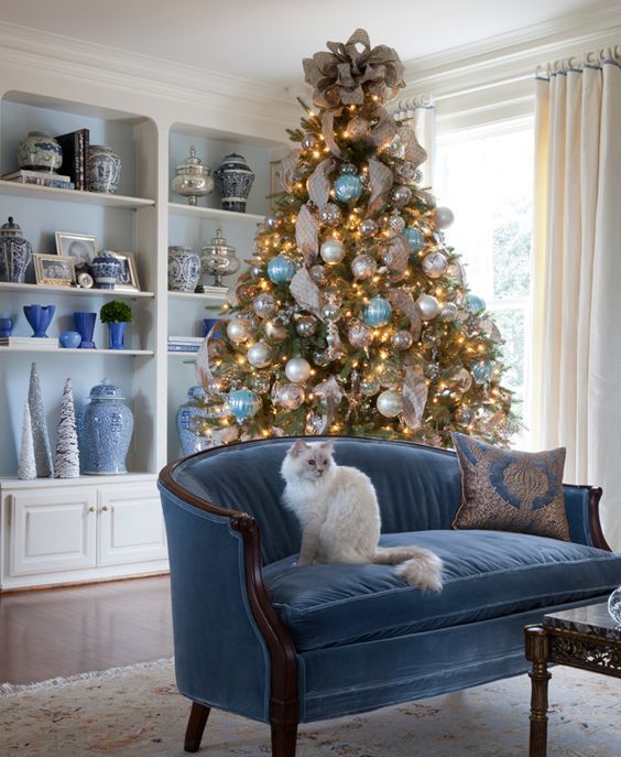 blue Christmas decorations