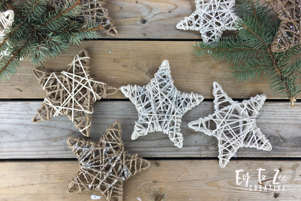 DIY String Christmas Ornaments