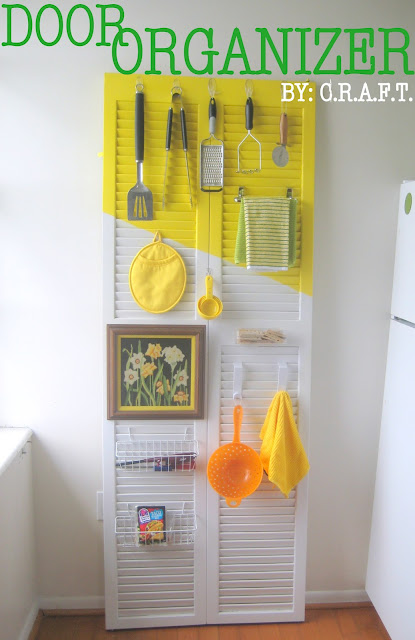 DIY door organizer