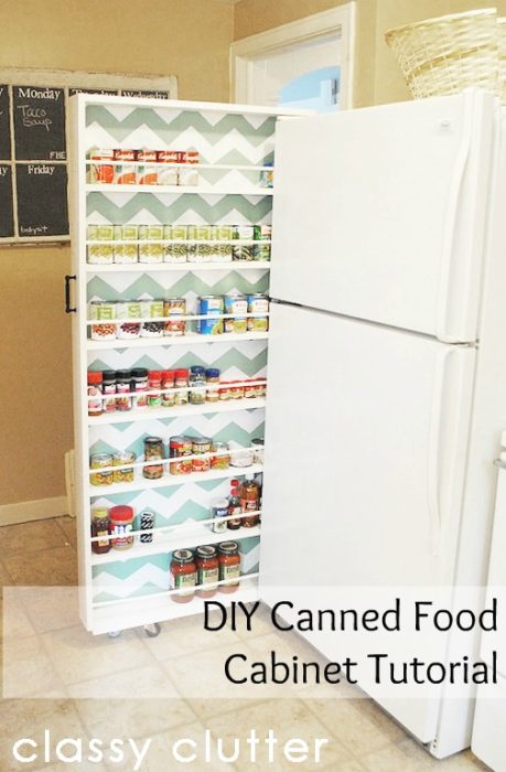 DIY canned food cabinet tutorial