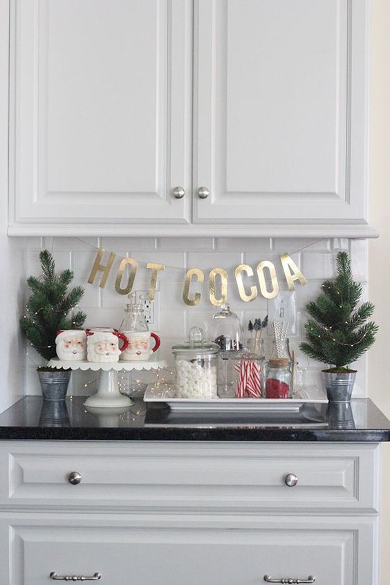 how to decorate your kitchen for Christmas