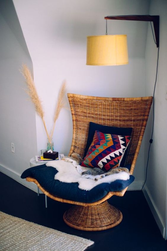 small reading corner