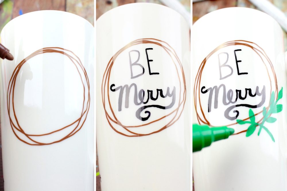 Festive DIY Christmas Mugs That Make Beautiful Gifts For The Holidays