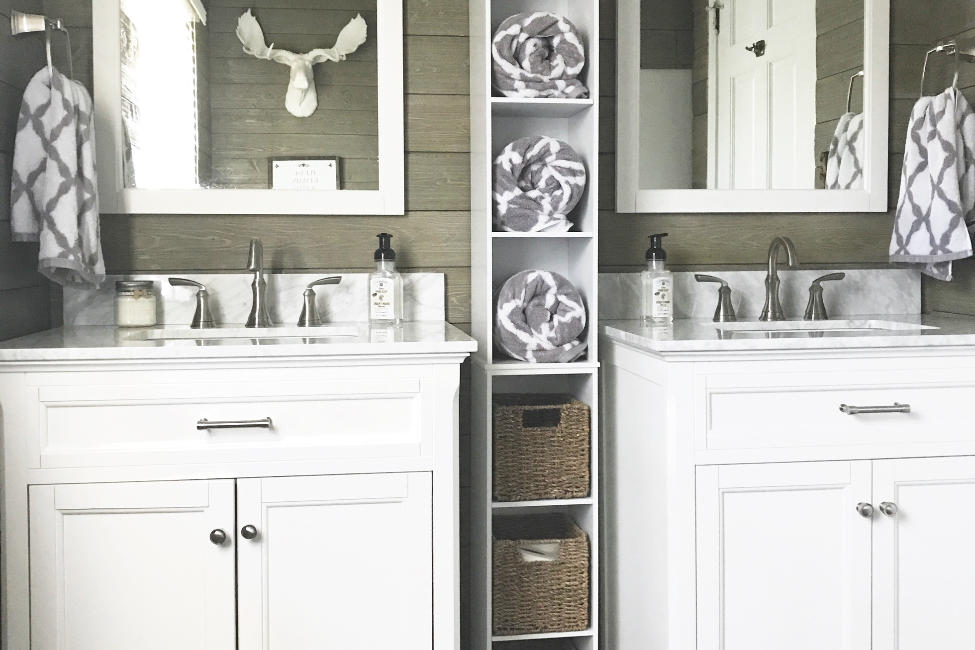 bathroom organization hacks