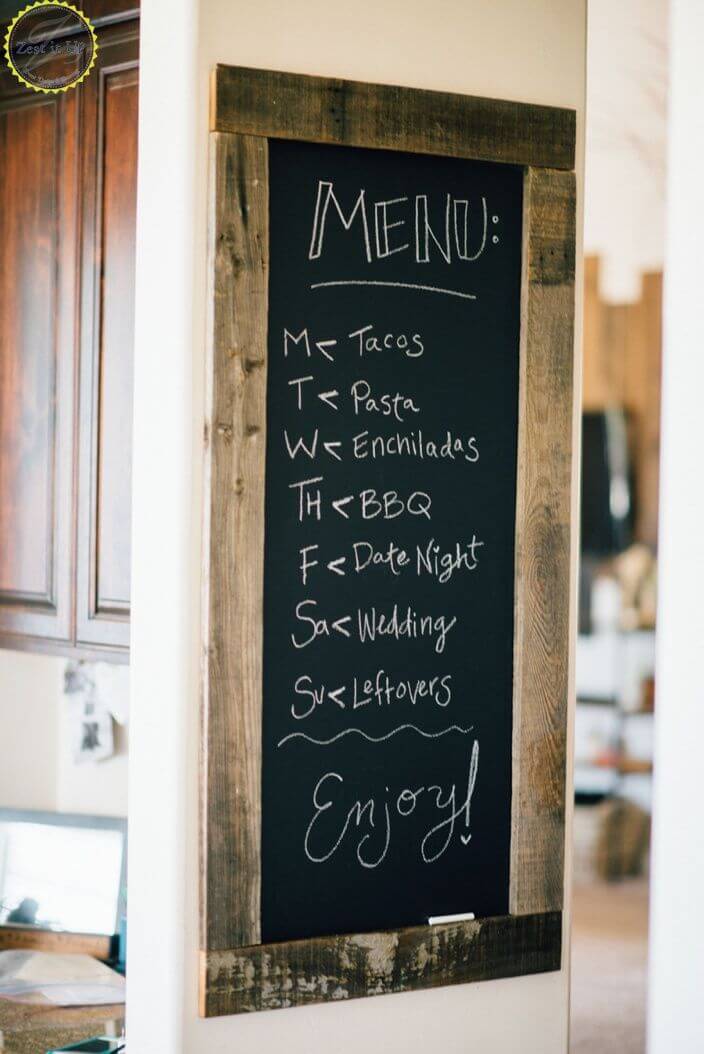 daily menu decor