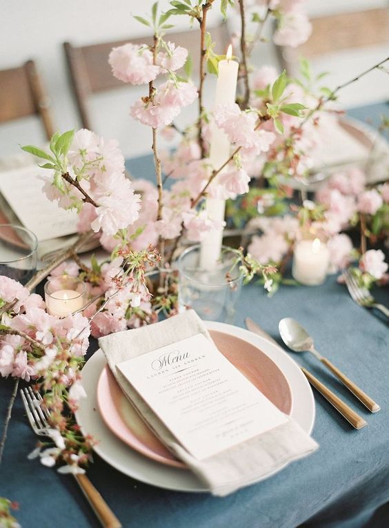 spring wedding table decorations