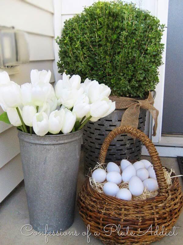 outdoor Easter decor