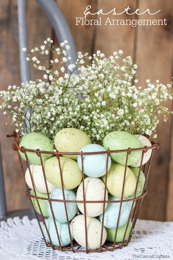 rustic Easter centerpiece