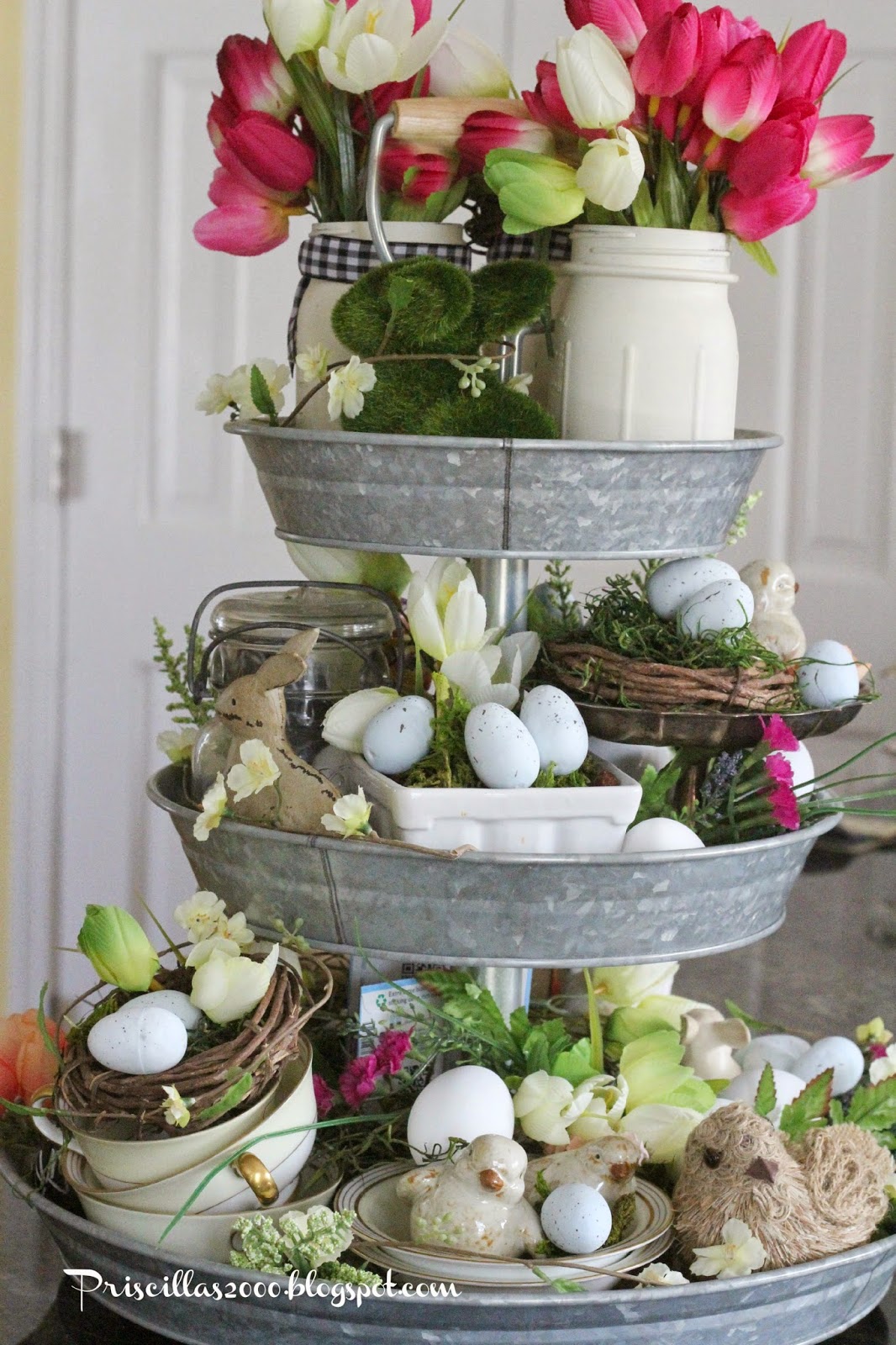 farmhouse spring table decor