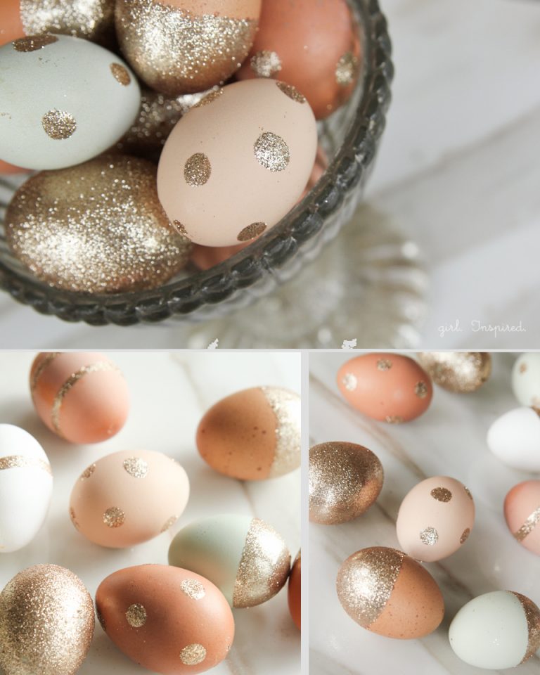 glitter Easter eggs