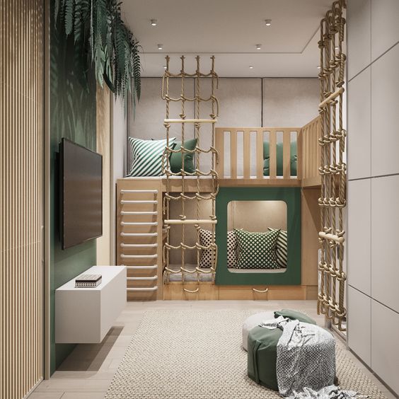 neutral kids bedroom design