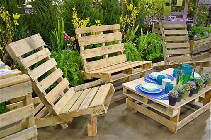 easy pallet outdoor furniture