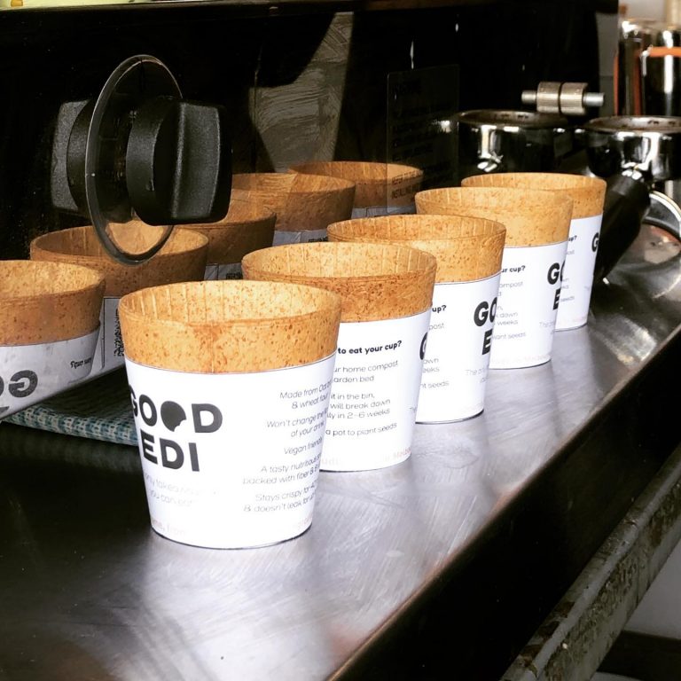 Edible Coffee Cups Made Of Oats And Grains By Good Edi