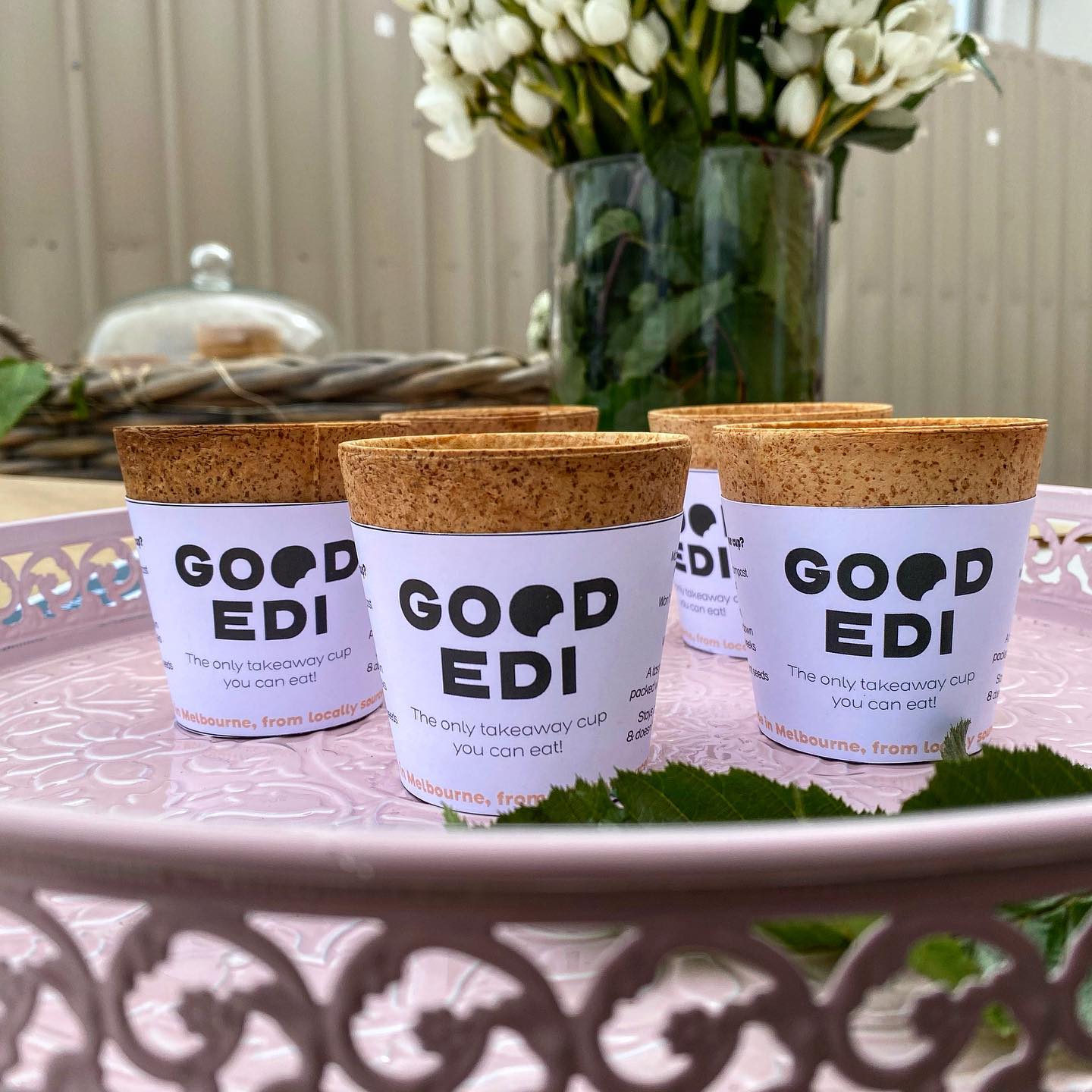 edible coffee cups takeaway