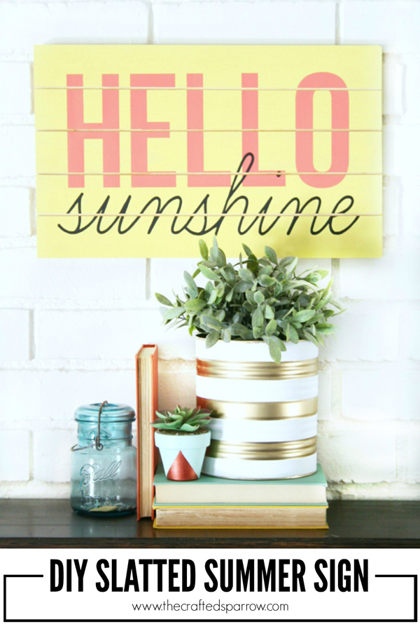 DIY summer sign