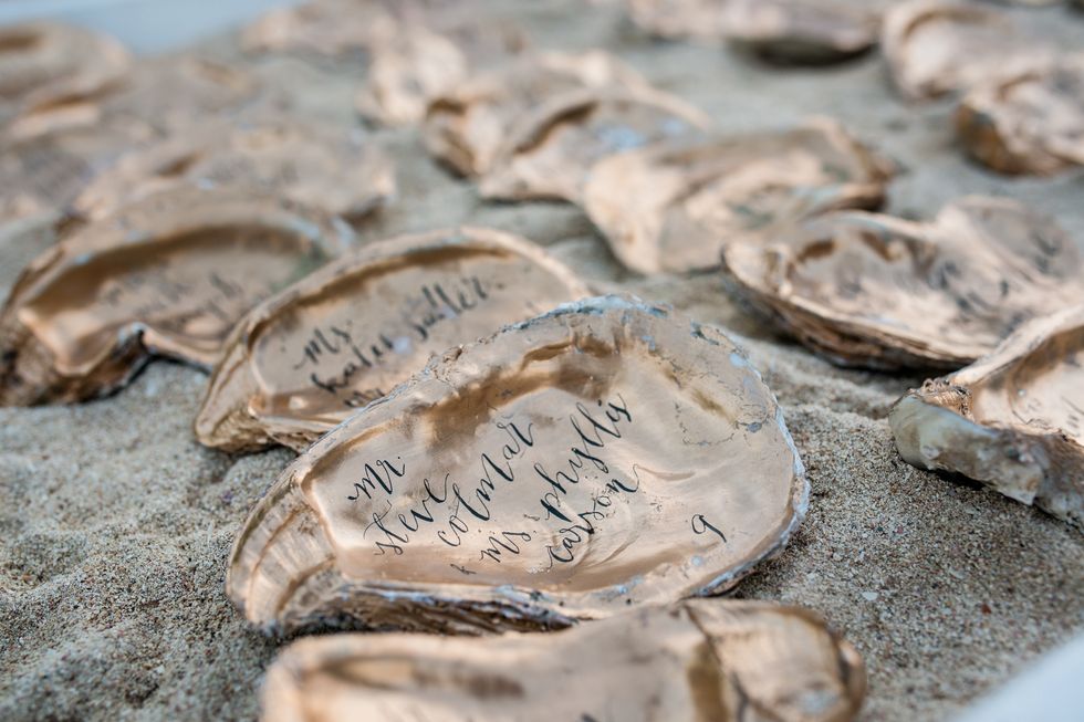 beach wedding details