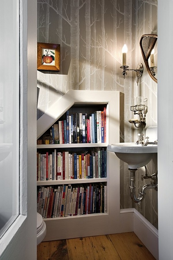 bathroom library