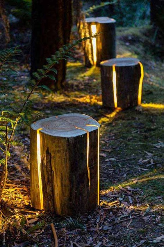 how to make furniture out of logs