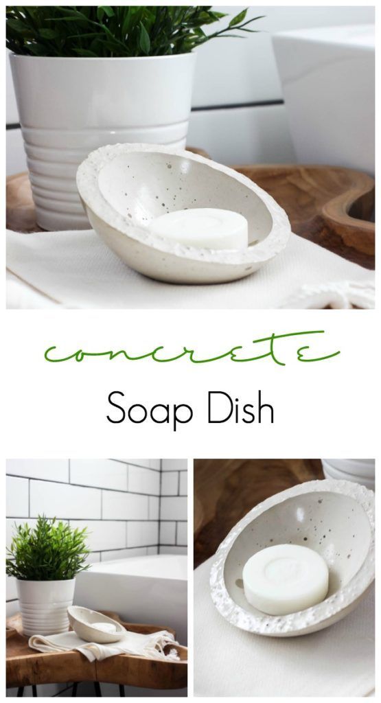 cement soap dish