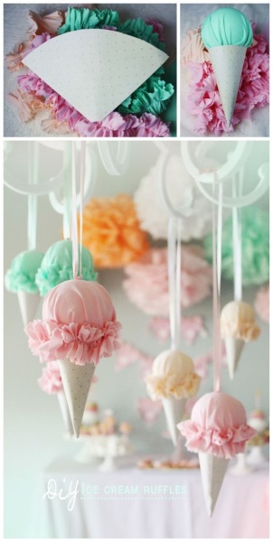 ice cream birthday decorations