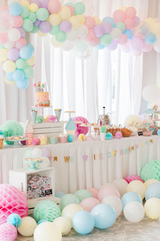 ice cream birthday theme idea